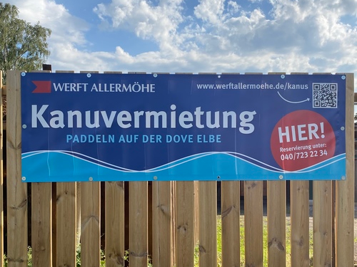 Kanuvermietung auf der Werft Allermöhe